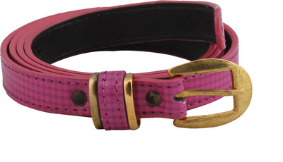

SRS Women Casual Pink Artificial Leather Belt, Pink-101