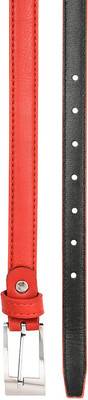 

Styles Creation Girls Casual, Party, Formal Red Artificial Leather Belt