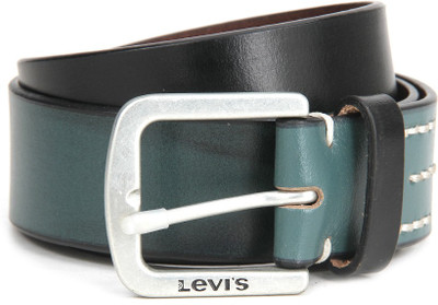 

Levi's Men Black, Green Genuine Leather Belt