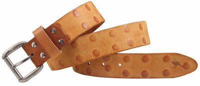 

Kangoo Men Casual Tan Genuine Leather Belt