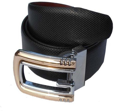 

M&Ms Men Formal Black Genuine Leather Reversible Belt