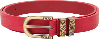 

Lino Perros Women Casual Pink Artificial Leather Belt, P001