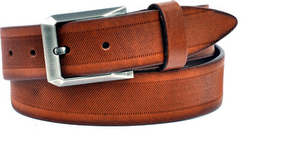 

Pellezzari Men Casual Tan Genuine Leather Belt