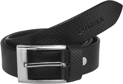 

Laurels Men Formal Black Genuine Leather Belt