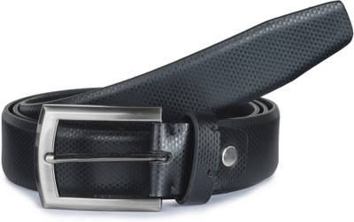 

Buckle Up Men Formal Black Genuine Leather Belt