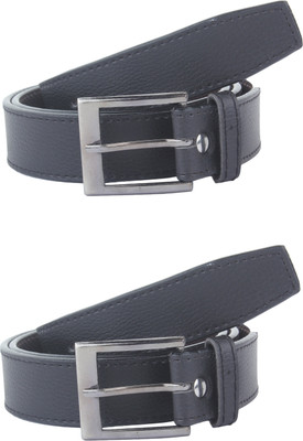 

SRS Men Formal Black Synthetic Belt