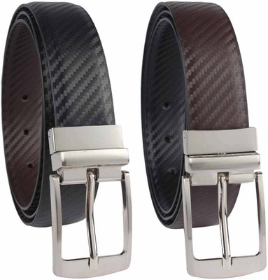

Saugat Traders Men Formal Black, Brown Artificial Leather Reversible Belt