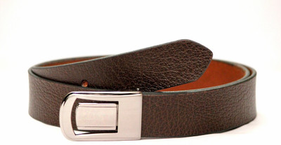 

Tops Men Formal Brown Genuine Leather Belt