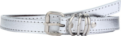 

SRS Women Casual Silver Synthetic Belt