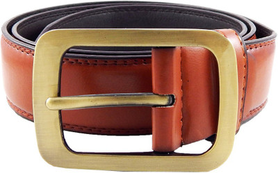 

Els Men Casual, Formal Khaki Artificial Leather, Synthetic Belt, Rust