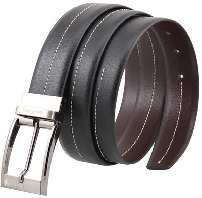 

Kangoo Men Casual, Formal Black, Brown Genuine Leather Reversible Belt