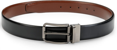 

Teakwood Men Black Genuine Leather Belt