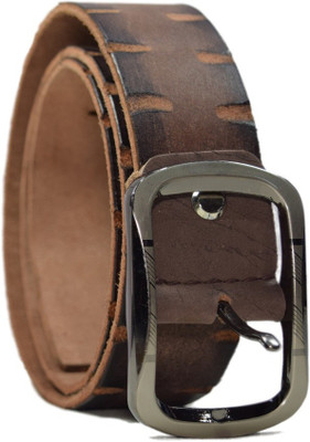 

TannedHides Men Formal Brown Genuine Leather Belt, Dark brown