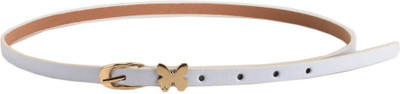 

Tiekart Women Casual White Metal Belt