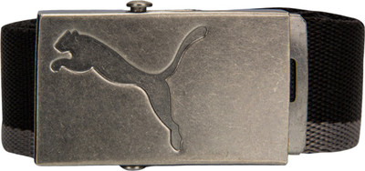 

Puma Men & Women Silver Genuine Leather Belt