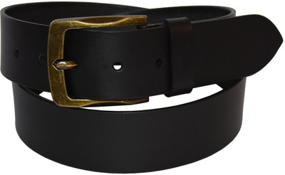 

Pellezzari Men Casual Black Genuine Leather Belt