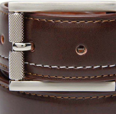 

Walletsnbags Men Formal Brown Texas Leatherite Belt, B 39-br