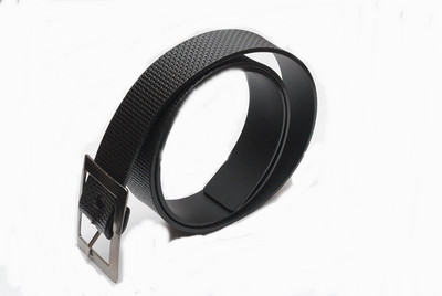 

MADLEY Men Black Genuine Leather Belt
