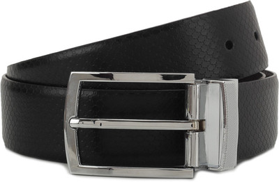 

Louis Philippe Men Black, Brown Metal Reversible Belt, Black and brown
