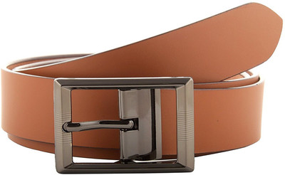 

LAER Men Brown Genuine Leather Belt