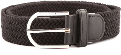 

Buckle Up Men Casual Black Canvas Belt