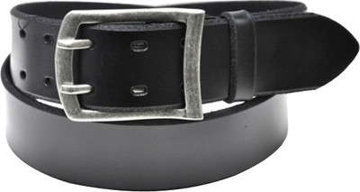 28% OFF on Orosilber Casual Black Genuine Leather Belt