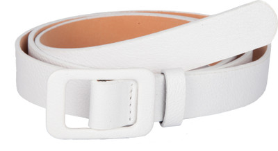 

TrendBAE Women Party White Artificial Leather Belt, White-3