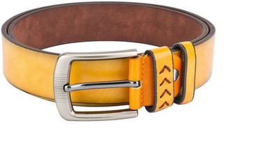 

Swiss Design Men Casual Yellow Genuine Leather Belt