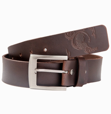 

99Cells Men Casual Brown Genuine Leather Belt