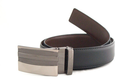 

SFA Men Black Artificial Leather Belt, Black and brown