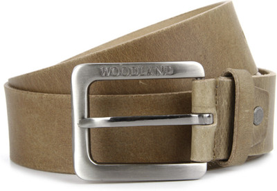 

Woodland Men Brown Metal, Genuine Leather Belt, Camel