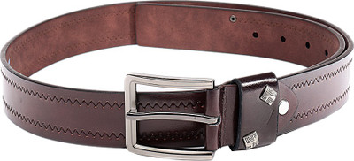 

Swiss Design Men Casual Brown Genuine Leather Belt