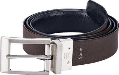 

Raymond Men Black Genuine Leather Belt, White