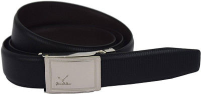 LEE O Men Black Genuine Leather Belt