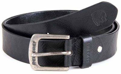 

Red Chief Men Casual Black Genuine Leather Belt, A80042 black