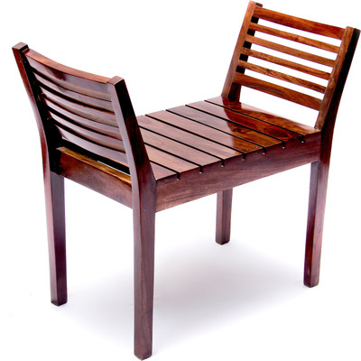 Induscraft Solid Wood 1 Seater(Finish Color - DARK NATURAL (104))
