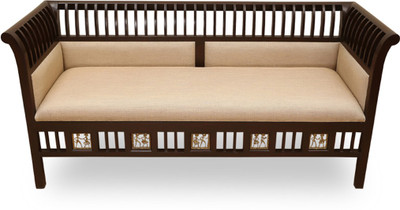 

ExclusiveLane Teak Wood Solid Wood 2 Seater(Finish Color - Walnut Brown)