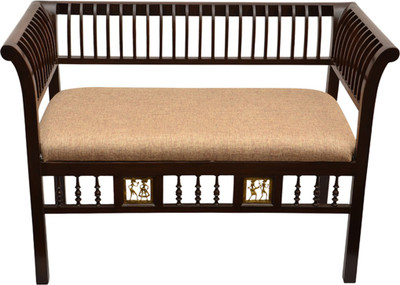 

ExclusiveLane Teak Wood Solid Wood 2 Seater(Finish Color - Walnut Brown)