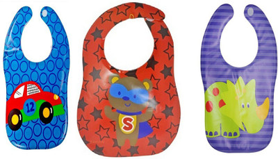 

Chhote Janab BABY WATERPROOF PLASTIC BIBS (PACK OF 3)(Multicolor)