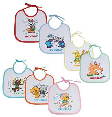 

Chhote Janab BABY BIBS 7 WEEKDAYS(WHITE BASE)