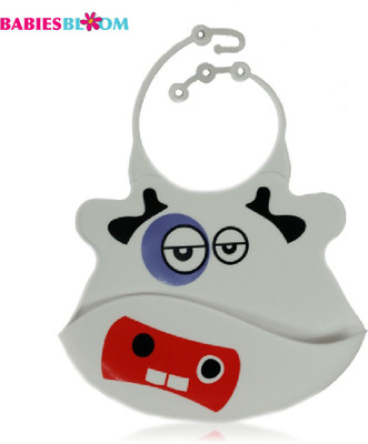 

Babies Bloom Cow Silicone Baby With Crumb Catcher(Grey)