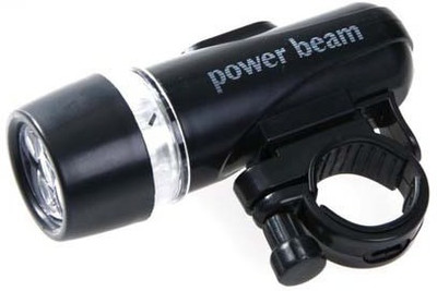

Singtronics 4AAA Flashing Power Safety 5 LED Bike front/rear Light 150hrs Bicycle Handle Grip(5 cm)