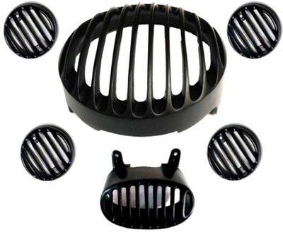 Poshauto AV Heavy Metal Series Bike Headlight Grill(Black)