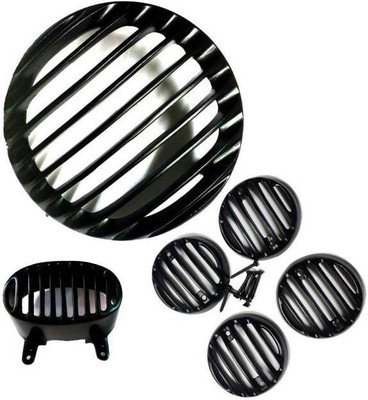 

MS Traders MS101 Bike Headlight Grill(Black)