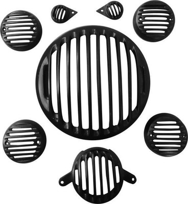 

MS Traders 123 Bike Headlight Grill(Black)