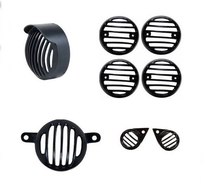

MS Traders MS-122 Bike Headlight Grill(Black)