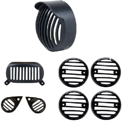 

MS Traders MS-111 Bike Headlight Grill(Black)
