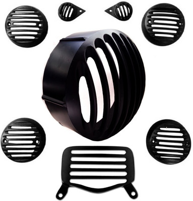 

Poshauto ST Heavy Metal Series Bike Headlight Grill(Black)