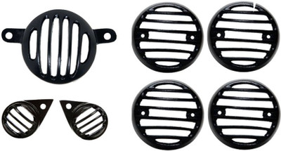 

Spidy Moto RA437 Bike Headlight Grill(Black)