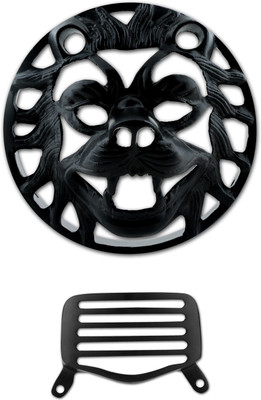 

Autofy Lion Black Metal Headlight & Tail Light Grill for Bullet-Standard (Set of 2) Bike Headlight Grill(Black)